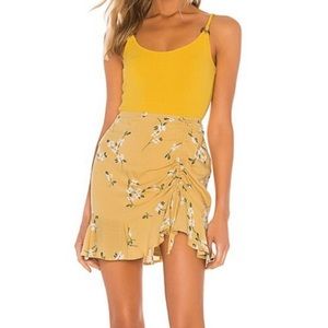 Revolve MINKPINK Maggie Ruched Mini Skirt